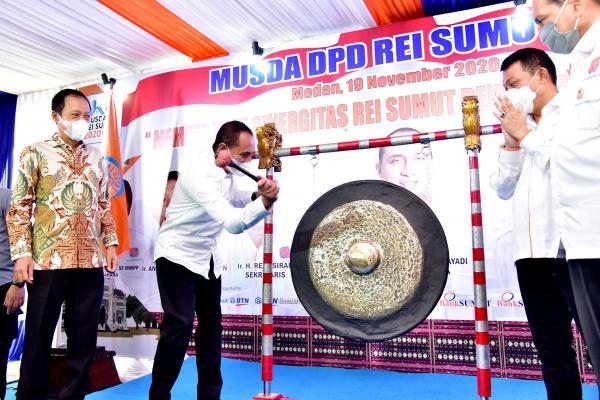 Buka Musda ke-12 DPD REI Sumut, Gubernur Ajak Sejahterakan Rakyat dengan Hunian Layak